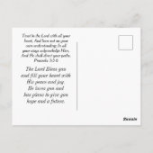 Proverbs 3:5 Vertrouwen in de Heer met al je hart Briefkaart (Achterkant)