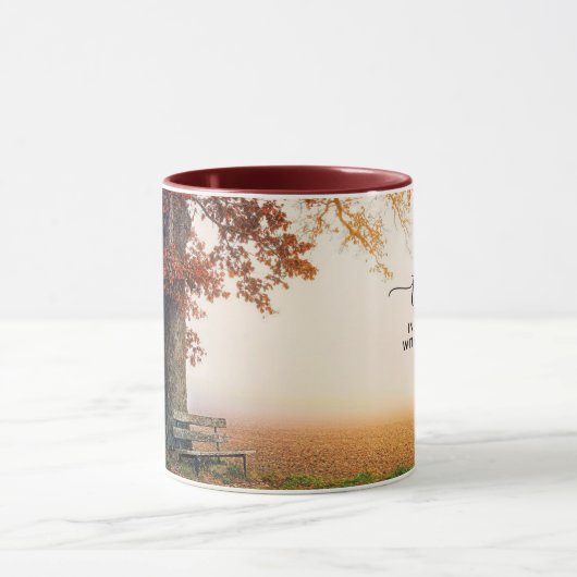 Proverbs 3:5 Vertrouwen in de Heer met al je hart Mok (Midden)