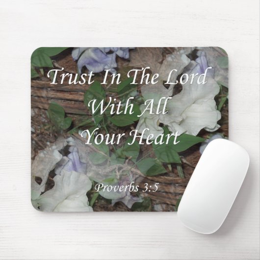 Proverbs 3:5. Vertrouwen in de Heer Muismat (Met muis)