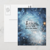 Proverbs 3:6 briefkaart (Voorkant / Achterkant)
