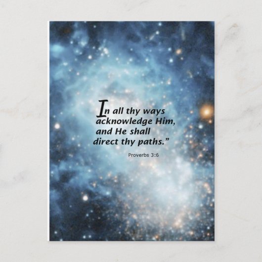 Proverbs 3:6 briefkaart (Voorkant)