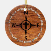 Proverbs 3:6 Direct uw paden bijbelcomputer Keramisch Ornament (Voorkant)