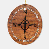 Proverbs 3:6 Direct uw paden bijbelcomputer Keramisch Ornament (Links)