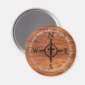 Proverbs 3:6 Direct uw paden bijbelcomputer Magneet (Voorkant / Achterkant)