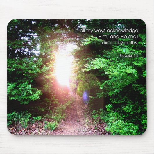 Proverbs 3:6 - Mousepad Muismat (Voorkant)