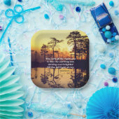 Proverbs 4:18 Pad van de Righteous Bible Verse Papieren Bordje (Feest)