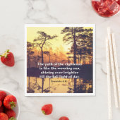 Proverbs 4:18 Pad van de Righteous Bible Verse Servet (Insitu)