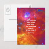 Proverbs 4:23 briefkaart (Voorkant / Achterkant)