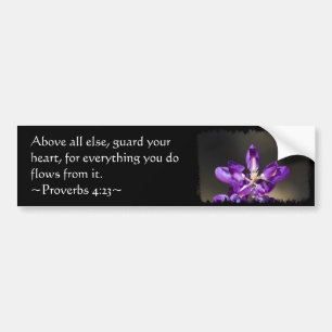 Proverbs 4:23 bumpersticker