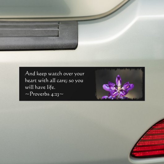 Proverbs 4:23 bumpersticker (Op auto)