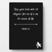 Proverbs 4:23 fotoplaat (voorkant)