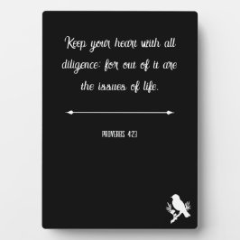 Proverbs 4:23 fotoplaat