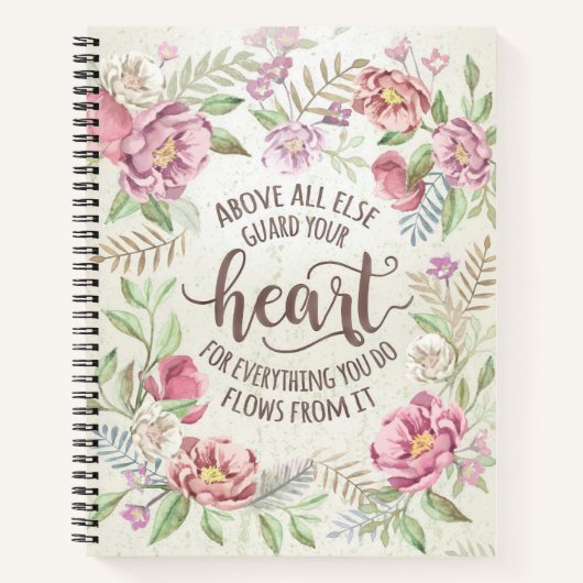 Proverbs 4:23 - Guard Your Heart For Notitieboek (Voorkant)