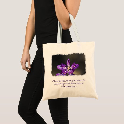 Proverbs 4:23 tote bag (Voorkant (product))