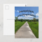 Proverbs 4:26 briefkaart (Voorkant / Achterkant)