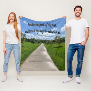 Proverbs 4:26 fleece deken