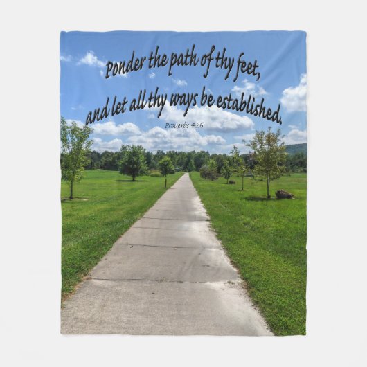 Proverbs 4:26 fleece deken (Voorkant)