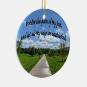 Proverbs 4:26 keramisch ornament (Rechts)