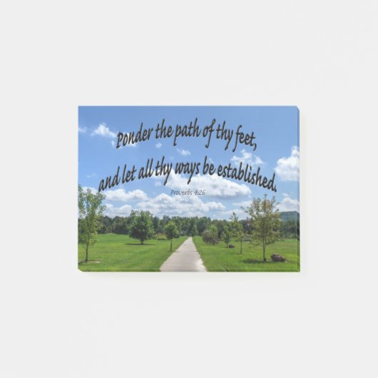 Proverbs 4:26 post-it® notes (Voorkant)