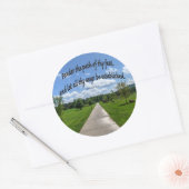Proverbs 4:26 ronde sticker (Envelop)
