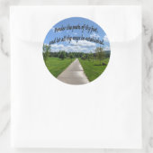 Proverbs 4:26 ronde sticker (Tas)