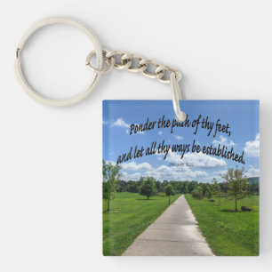 Proverbs 4:26 sleutelhanger