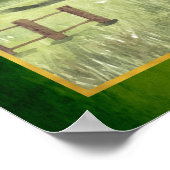 Proverbs 4 Bijbeltekst Waterverf landschapscanvas Poster (Hoek)