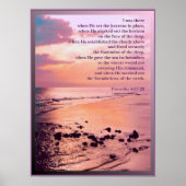 Proverbs 8:27-29 Ik was er bij het Bible POSTER PR (Voorkant)