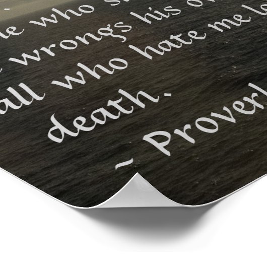 Proverbs 8:35,36 Poster (Hoek)