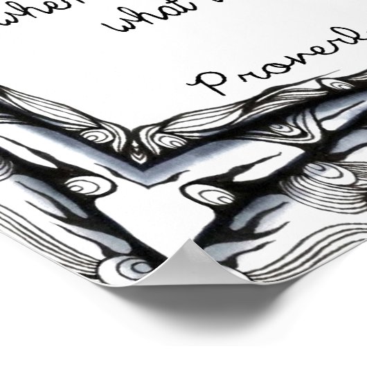 Proverbs aan mijn zoon poster (Hoek)