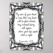 Proverbs aan mijn zoon poster (Voorkant)