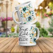 Proverbs Bible Verse Floral Coffee Mug Koffiemok