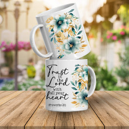 Proverbs Bible Verse Floral Coffee Mug Koffiemok
