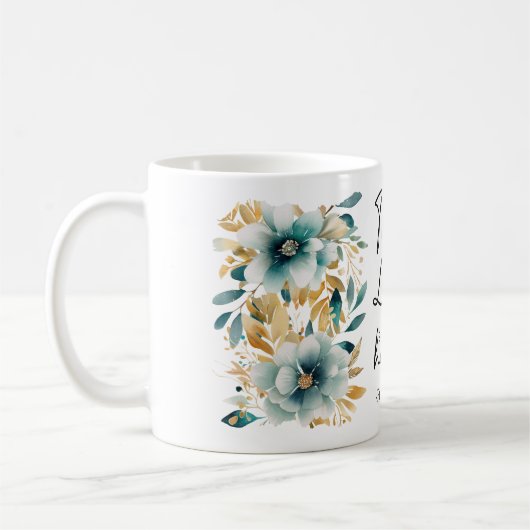 Proverbs Bible Verse Floral Coffee Mug Koffiemok (Links)