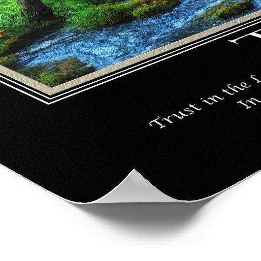 Proverbs Bijbel Verse Hebrew Trust Inspirerend Poster (Hoek)