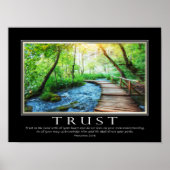 Proverbs Bijbel Verse Trust Inspirerend Poster (Voorkant)