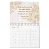 Proverbs Bijbel Verses Collectie Wall Agenda Kalender (Mar 2027)