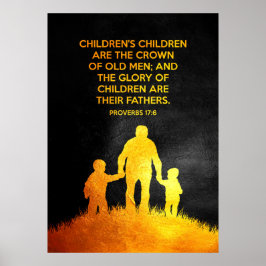 Proverbs Bijbelversie 17:6 Poster