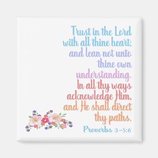 Proverbs Bijbelversie Magneet (Voorkant)