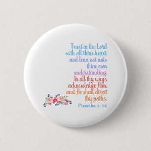 Proverbs Bijbelversie Ronde Button 5,7 Cm