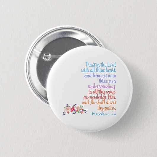Proverbs Bijbelversie Ronde Button 5,7 Cm (Voorkant /achterkant)