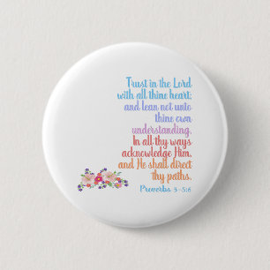 Proverbs Bijbelversie Ronde Button 5,7 Cm