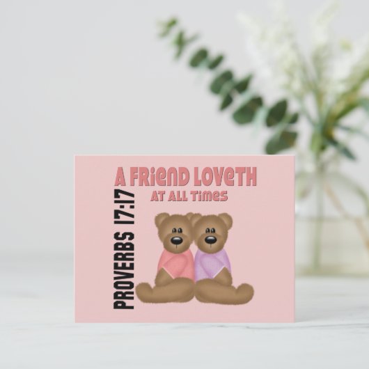 Proverbs Friend Briefkaart (Staand voorkant)