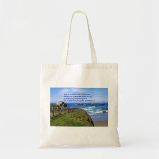 Proverbs Ocean Path Bijbelse Canvas tas