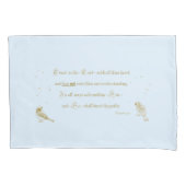 Proverbs Pillowcase Trust in Lord blue tan Kussensloop (Voorkant)