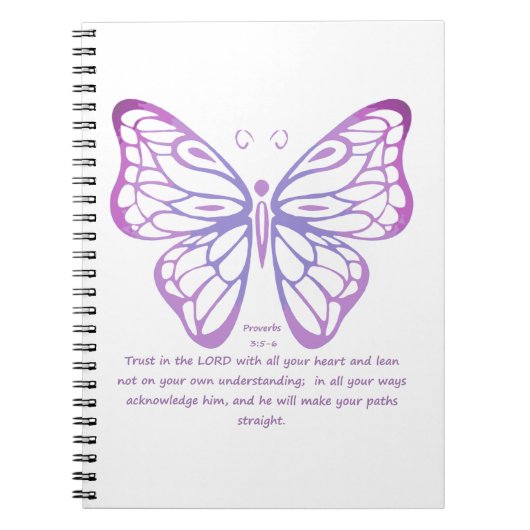 Proverbs Scription Butterfly art Notitieboek (Voorkant)