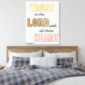 proverbs scriptvertrouwen in Lord Canvas Afdruk (Insitu (Slaapkamer))