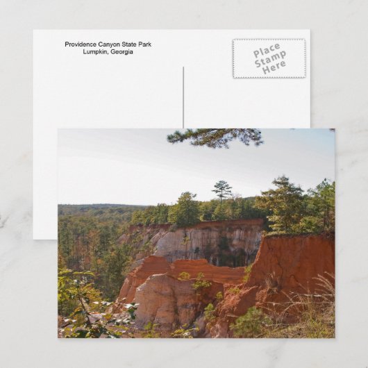 Providence Canyon Briefkaart (Voorkant / Achterkant)