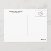 Providence Canyon Briefkaart (Achterkant)