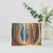 Providence Canyon Georgia Vintage Reizen Briefkaart (Staand voorkant)